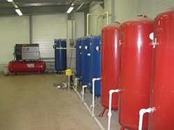 Компрессорная с ресиверами, не требующими регистрации в Гостехнадзоре